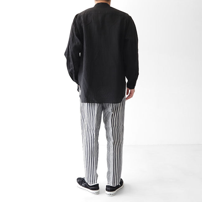 Still by Hand スティルバイハンド リネン バンドカラーシャツ SH0792 麻 ノーカラー リネンシャツ (メンズ)