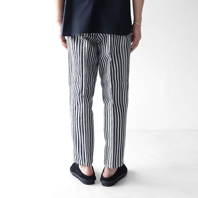 Still by Hand スティルバイハンド 綿麻 ストライプパンツ PT0591 リネン パンツ (メンズ)
