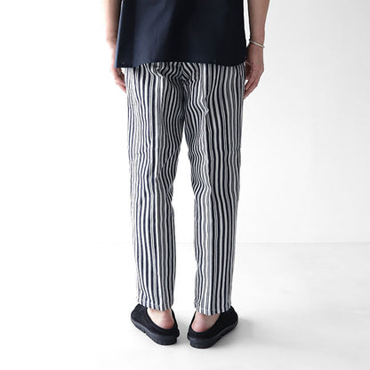Still by Hand スティルバイハンド 綿麻 ストライプパンツ PT0591 リネン パンツ (メンズ)