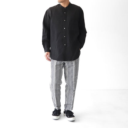 Still by Hand スティルバイハンド 綿麻 ストライプパンツ PT0591 リネン パンツ (メンズ)