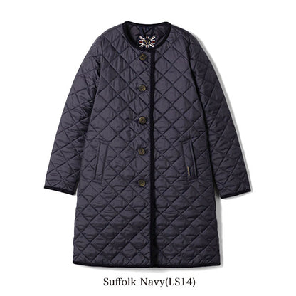 LAVENHAM ラベンハム キルティング ノーカラーコート ラウンド LOUND ラブンスター (レディース)