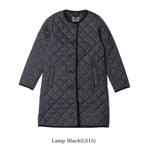 LAVENHAM ラベンハム キルティング ノーカラーコート ラウンド LOUND ラブンスター (レディース)