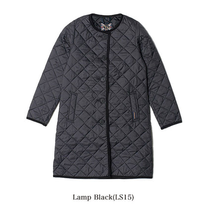 LAVENHAM ラベンハム キルティング ノーカラーコート ラウンド LOUND ラブンスター (レディース)