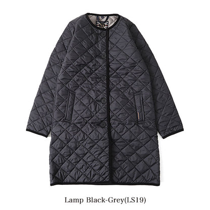 LAVENHAM ラベンハム キルティング ノーカラーコート ラウンド LOUND ラブンスター (レディース)