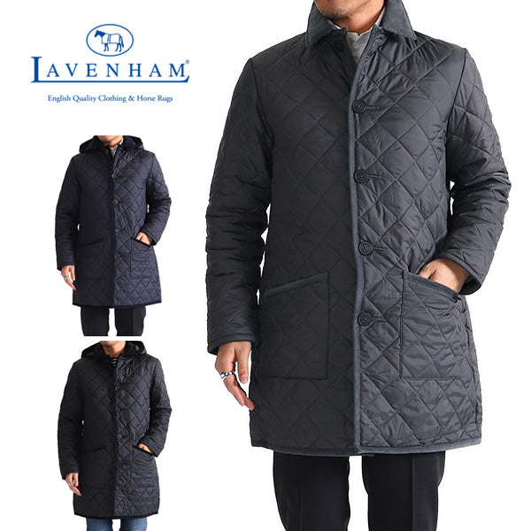 LAVENHAM ラベンハム フード付き キルティングコート グリンステッド GRINSTEAD キルティングジャケット (メンズ)