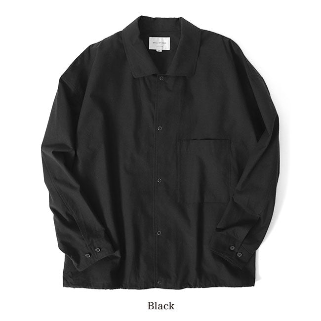 STILL BY HAND スティルバイハンド フランネル ワイドシャツジャケット SH03223 コーチジャケット 長袖シャツ メンズ