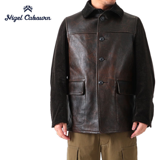 Nigel Cabourn ナイジェル ケーボン ホースハイド カナディアン ワーク レザージャケット 8041009nigelcabourn メンズ