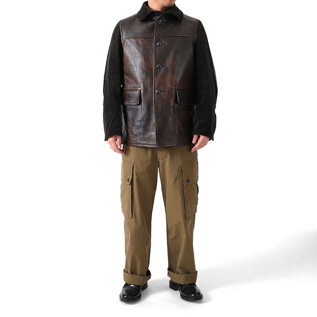 Nigel Cabourn ナイジェル ケーボン ホースハイド カナディアン ワーク レザージャケット 8041009nigelcabourn メンズ