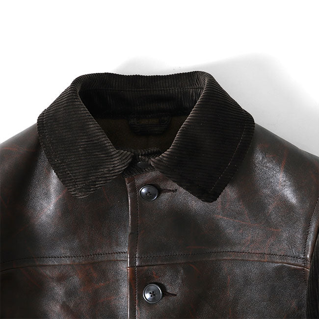 Nigel Cabourn ナイジェル ケーボン ホースハイド カナディアン ワーク レザージャケット 8041009nigelcabourn メンズ