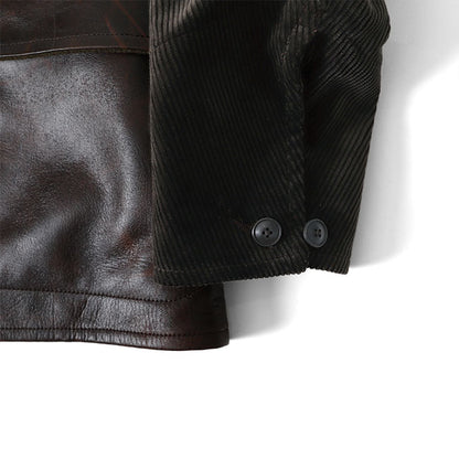 Nigel Cabourn ナイジェル ケーボン ホースハイド カナディアン ワーク レザージャケット 8041009nigelcabourn メンズ