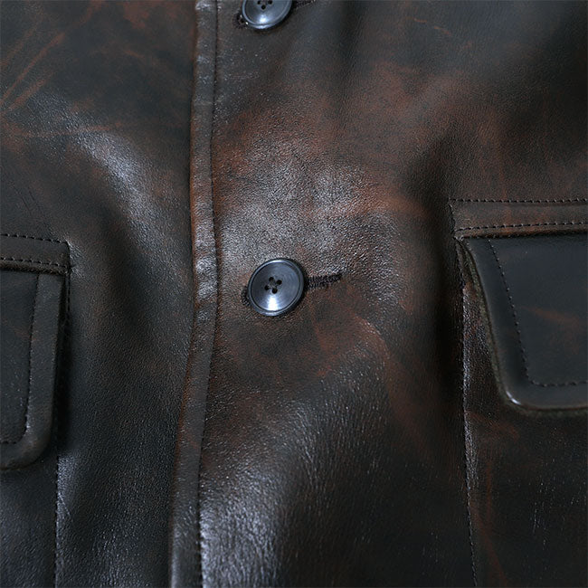 Nigel Cabourn ナイジェル ケーボン ホースハイド カナディアン ワーク レザージャケット 8041009nigelcabourn メンズ