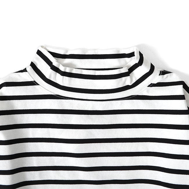 Traditional Weatherwear トラディショナルウェザーウェア BIG MARINE T/N モックネック ボーダー カットソー L192CJPO0227A 長袖Tシャツ レディース