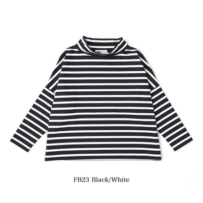 Traditional Weatherwear トラディショナルウェザーウェア BIG MARINE T/N モックネック ボーダー カットソー L192CJPO0227A 長袖Tシャツ レディース