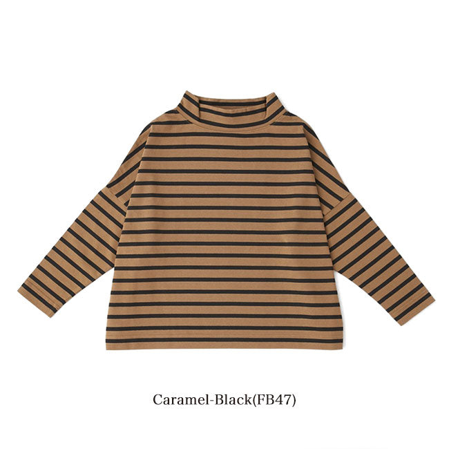 Traditional Weatherwear トラディショナルウェザーウェア BIG MARINE T/N モックネック ボーダー カットソー L192CJPO0227A 長袖Tシャツ レディース