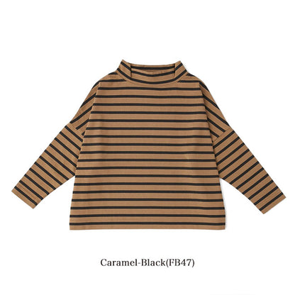 Traditional Weatherwear トラディショナルウェザーウェア BIG MARINE T/N モックネック ボーダー カットソー L192CJPO0227A 長袖Tシャツ レディース