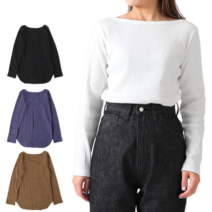 Traditional Weatherwear トラディショナルウェザーウェア BASIC RIB R/N PO ラウンドネック カットソー L192MJPO0229NU ロンT レディース