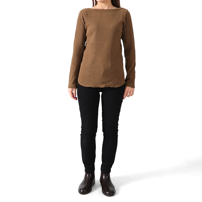 Traditional Weatherwear トラディショナルウェザーウェア BASIC RIB R/N PO ラウンドネック カットソー L192MJPO0229NU ロンT レディース
