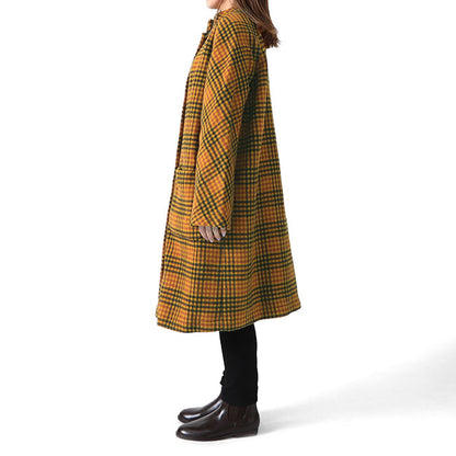 Traditional Weatherwear トラディショナルウェザーウェア MATLOCK チェック柄 ノーカラーコート L192APFCO0113BM レディース