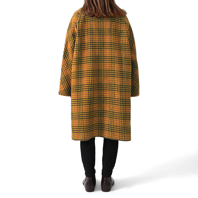 Traditional Weatherwear トラディショナルウェザーウェア MATLOCK チェック柄 ノーカラーコート L192APFCO0113BM レディース