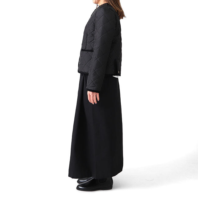 Traditional Weatherwear トラディショナルウェザーウェア ARKLEY アークリー ノーカラー 裏ボア ショートキルティングジャケット L192APQCO0050EQ レディース