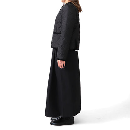 Traditional Weatherwear トラディショナルウェザーウェア ARKLEY アークリー ノーカラー 裏ボア ショートキルティングジャケット L192APQCO0050EQ レディース