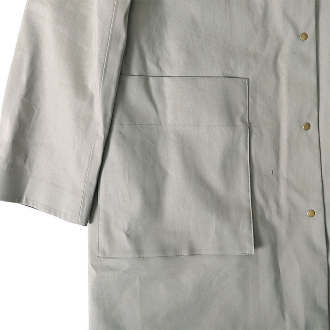 Traditional Weatherwear トラディショナルウェザーウェア ヒョウ柄ファーライナー付き ノーカラー コート L192APFCO0156BP ゴム引き レディース