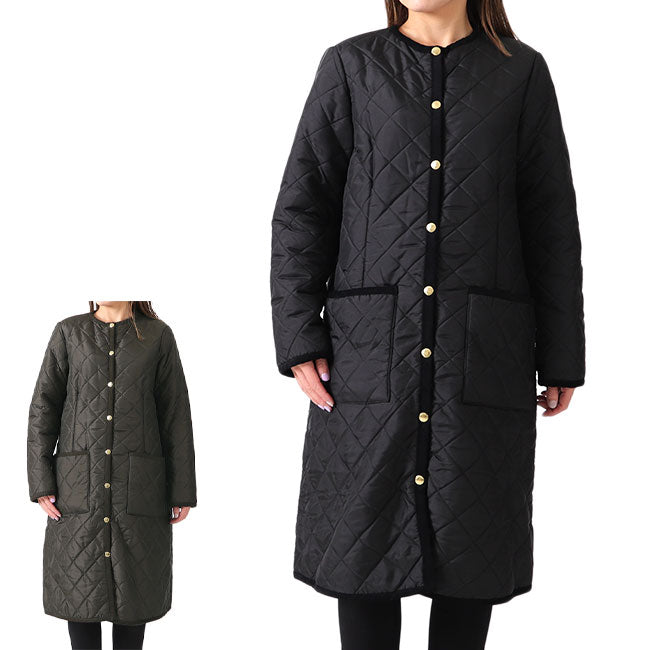 Traditional Weatherwear トラディショナルウェザーウェア 裏ボア ノーカラー キルティングコート L192APQC0098EQ レディース
