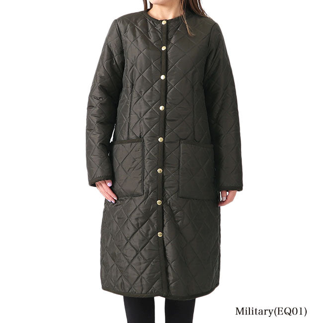 Traditional Weatherwear トラディショナルウェザーウェア 裏ボア ノーカラー キルティングコート L192APQC0098EQ レディース