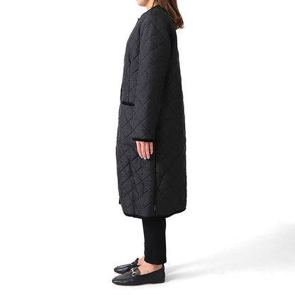 Traditional Weatherwear トラディショナルウェザーウェア 裏ボア ノーカラー キルティングコート L192APQC0098EQ レディース