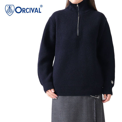 ORCIVAL オーシバル ハーフジップ ハイネック ニットセーター RC-4312 (レディース)