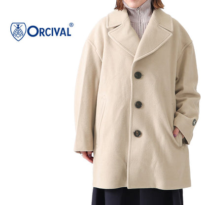ORCIVAL オーシバル ライトモッサ シングル Pコート RC-8005 NLM ウールコート (レディース)