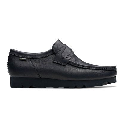 CLARKS クラークス Wallabee Loafer GTX ワラビー レザー ローファー ゴアテックス 26178185 黒 ブラック メンズ