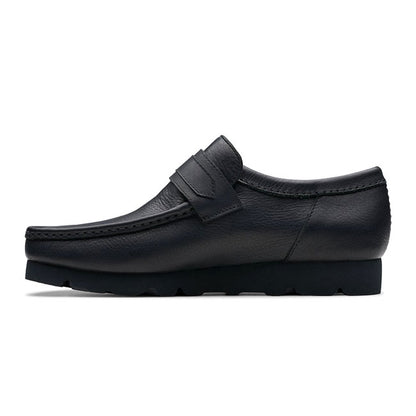 CLARKS クラークス Wallabee Loafer GTX ワラビー レザー ローファー ゴアテックス 26178185 黒 ブラック メンズ