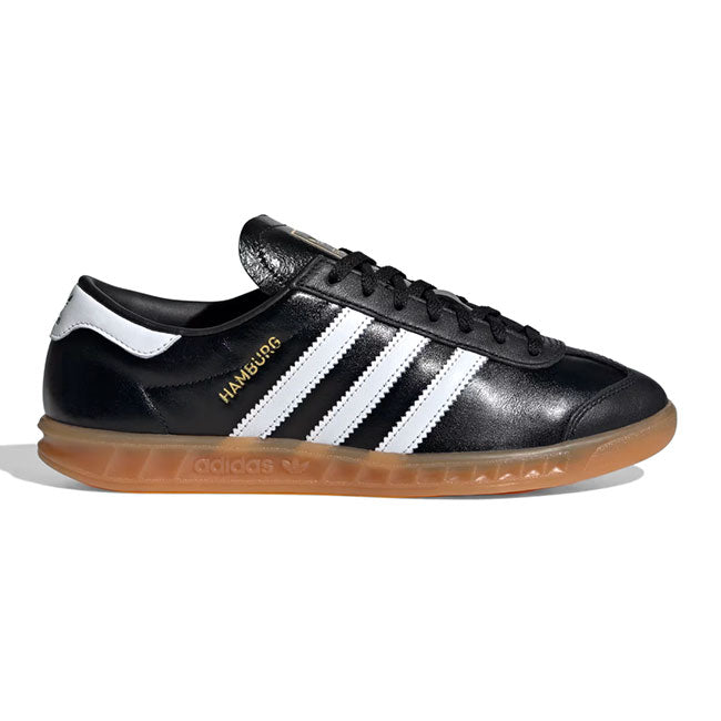 adidas アディダスオリジナルス HAMBURG ハンブルク レザーシューズ JI2626 ブラック 黒 スニーカー メンズ レディース
