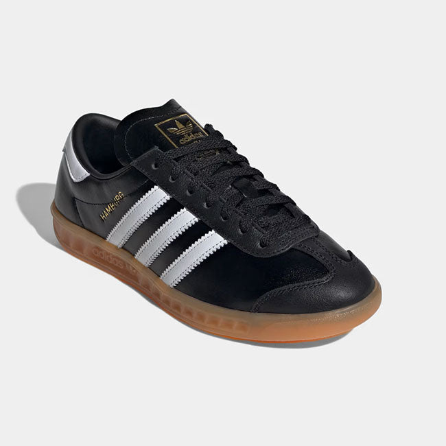 adidas アディダスオリジナルス HAMBURG ハンブルク レザーシューズ JI2626 ブラック 黒 スニーカー メンズ レディース