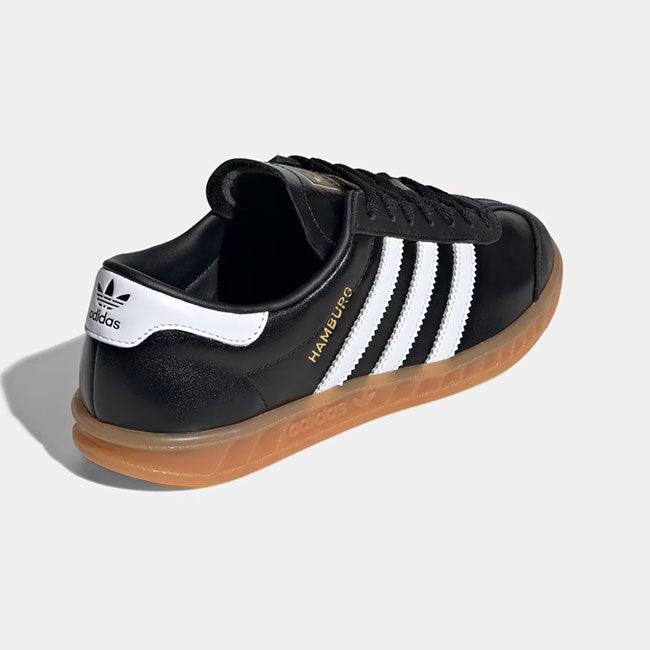 adidas アディダスオリジナルス HAMBURG ハンブルク レザーシューズ JI2626 ブラック 黒 スニーカー メンズ レディース