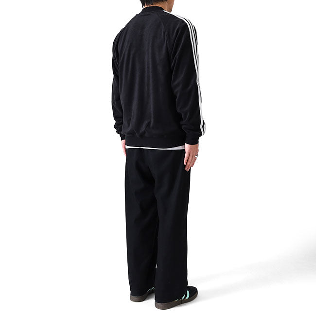 日本限定モデル adidas originals アディダス オリジナルス パイル地 トラックトップ ジャージ JX8971 黒 ブラック メンズ レディース
