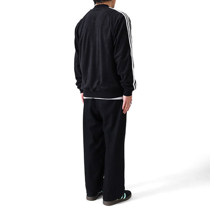日本限定モデル adidas originals アディダス オリジナルス パイル地 トラックトップ ジャージ JX8971 黒 ブラック メンズ レディース