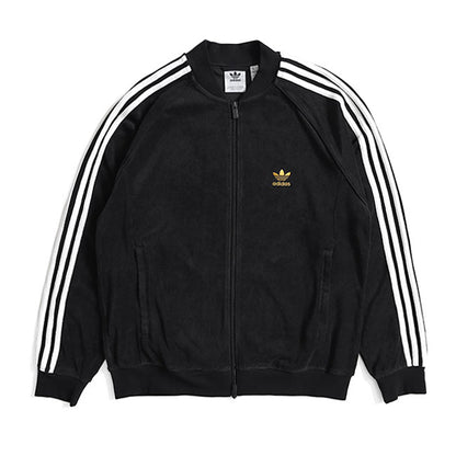 日本限定モデル adidas originals アディダス オリジナルス パイル地 トラックトップ ジャージ JX8971 黒 ブラック メンズ レディース