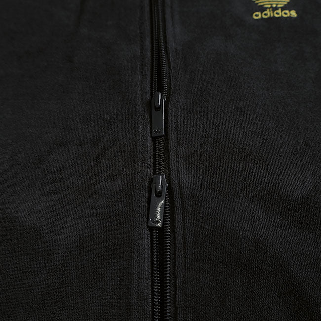 日本限定モデル adidas originals アディダス オリジナルス パイル地 トラックトップ ジャージ JX8971 黒 ブラック メンズ レディース