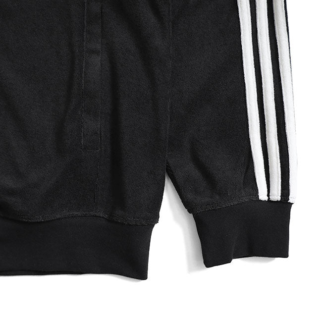 日本限定モデル adidas originals アディダス オリジナルス パイル地 トラックトップ ジャージ JX8971 黒 ブラック メンズ レディース