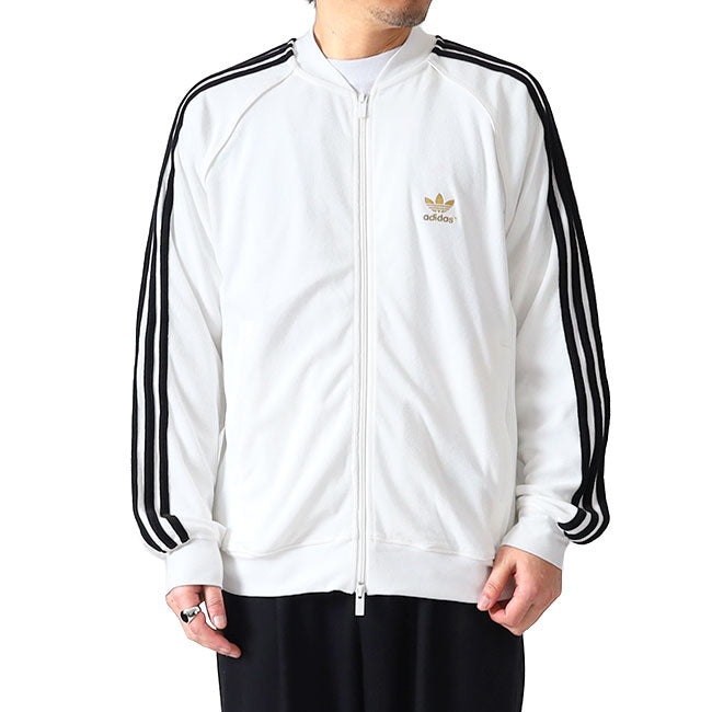 日本限定モデル adidas originals アディダス オリジナルス パイル地 トラックトップ ジャージ JX8972 白 ホワイト メンズ レディース