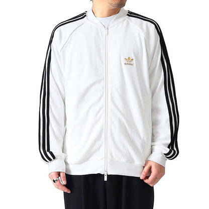 日本限定モデル adidas originals アディダス オリジナルス パイル地 トラックトップ ジャージ JX8972 白 ホワイト メンズ レディース