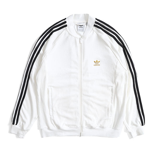 日本限定モデル adidas originals アディダス オリジナルス パイル地 トラックトップ ジャージ JX8972 白 ホワイト メンズ レディース