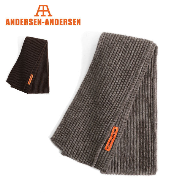 [予約商品] ANDERSEN-ANDERSEN アンデルセン アンデルセン ニットマフラー SCARF ナチュラル スカーフ メンズ