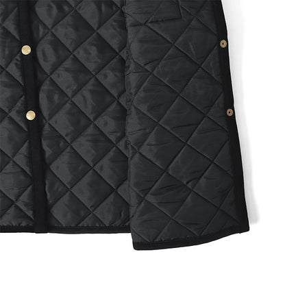 Traditional Weatherwear トラディショナルウェザーウェア ARKLEY LONG アークリー ロング キルティング カラーレスコート ノーカラー レディース