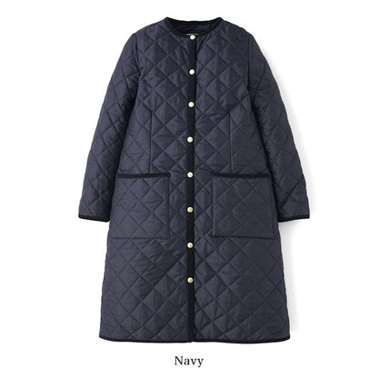 Traditional Weatherwear トラディショナルウェザーウェア ARKLEY LONG アークリー ロング キルティング カラーレスコート ノーカラー レディース