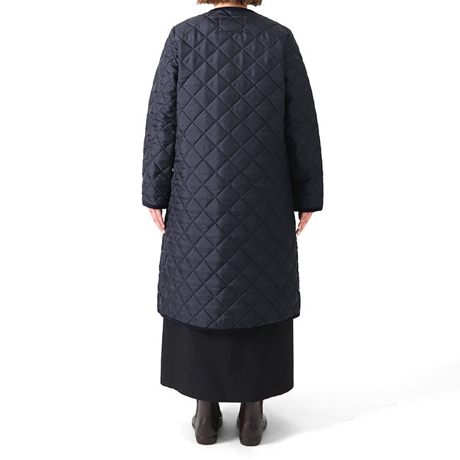 Traditional Weatherwear トラディショナルウェザーウェア ARKLEY LONG アークリー ロング キルティング カラーレスコート ノーカラー レディース