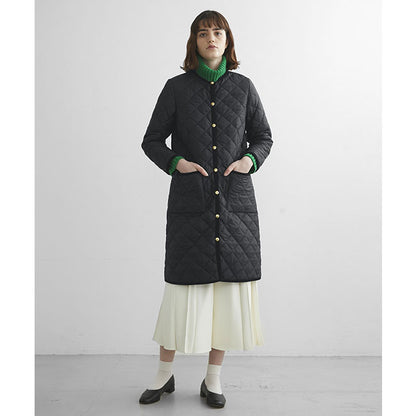 Traditional Weatherwear トラディショナルウェザーウェア ARKLEY LONG アークリー ロング キルティング カラーレスコート ノーカラー レディース