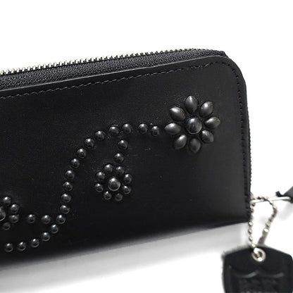 HTC BLACK ZIPPER LARGE #24HTC 25TH 1POINT END FLOWER STONE 0.75 **